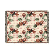 Cozy Cherry Blossom Woven Blanket - Perfect for Home Decor or Gifts