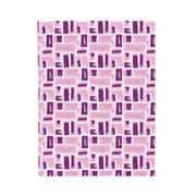 Cozy Abstract Pattern Velveteen Plush Blanket - Perfect for Home Comfort and Gifts