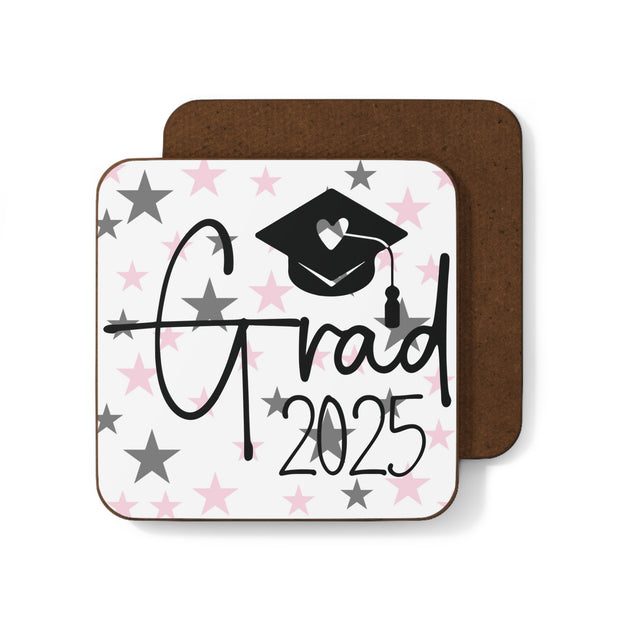 Graduation Coaster - Grad 2025 Star Design - Hardback Coaster