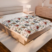 Cozy Ocean-Inspired Velveteen Plush Blanket - Perfect for Beach Lovers