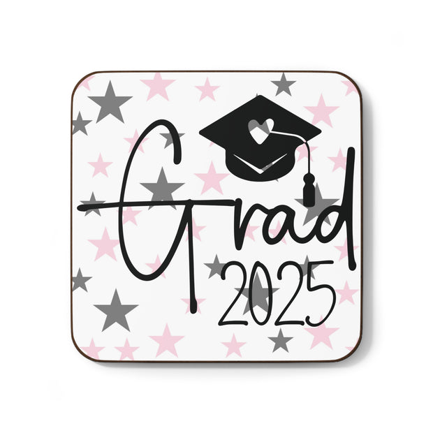 Graduation Coaster - Grad 2025 Star Design - Hardback Coaster
