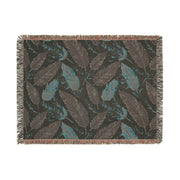 Bohemian Leaf Woven Blanket - Cozy Decorative Throw for Home
