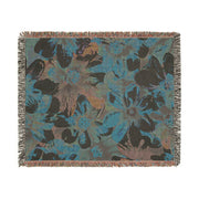 Tropical Floral Woven Blanket - Cozy Home Decor for All Seasons