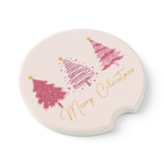 Merry Christmas Festive Soapstone Car Coaster