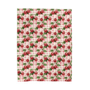 Cherry Plaid Velveteen Plush Blanket - Cozy Home Décor for All Seasons