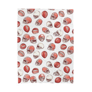Football-Themed Velveteen Plush Blanket - Perfect for Cozy Game Days!