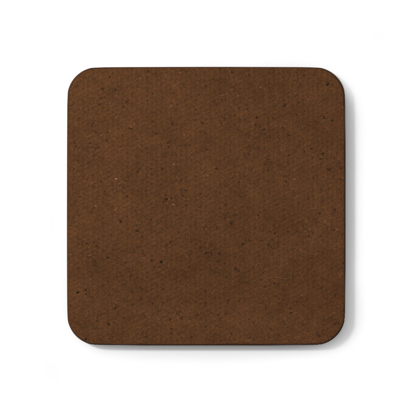 Highland cow with horns Hardboard Back Coaster