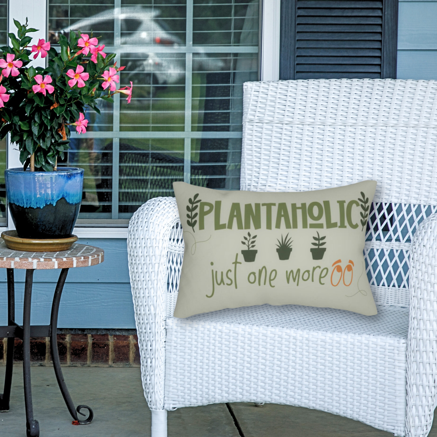 Plantaholic, just one more - Spun Polyester Lumbar Pillow