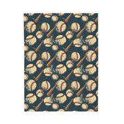 Baseball Theme Velveteen Plush Blanket - Cozy Sports Throw for Fans
