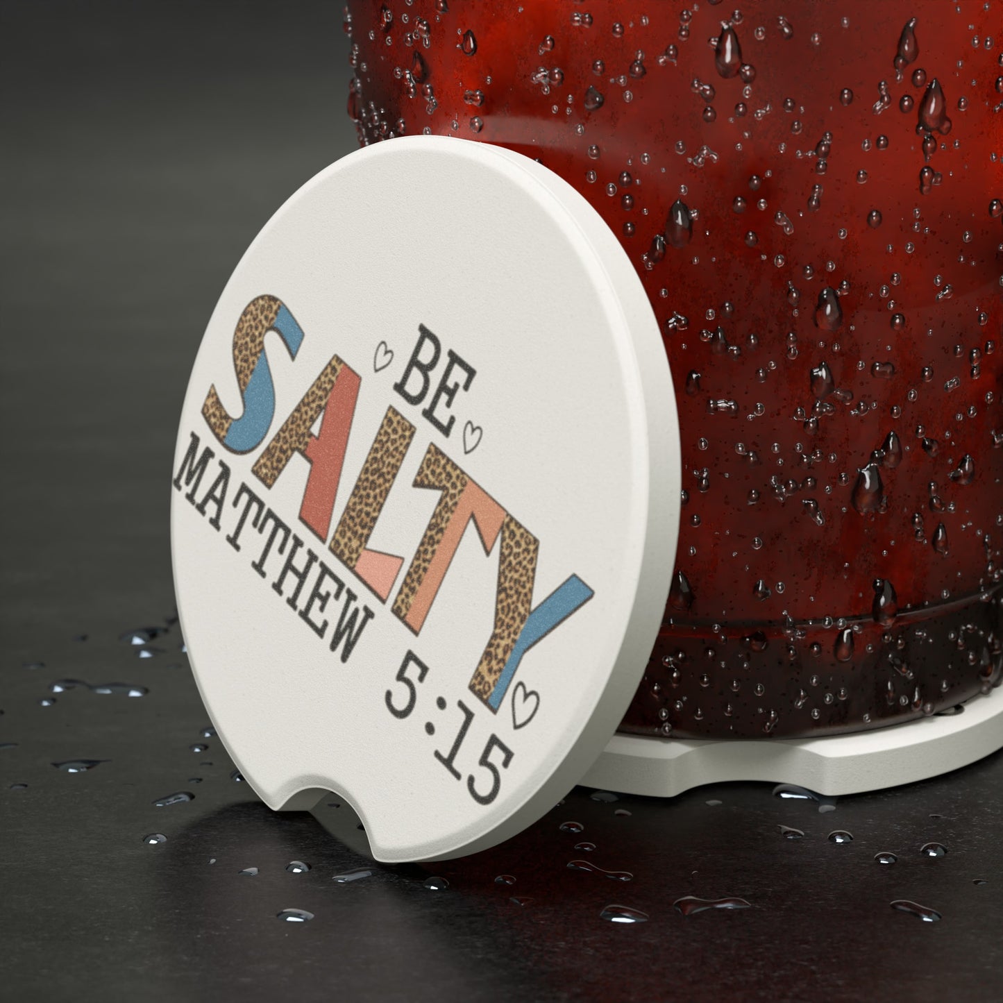 Be Salty Soapstone Car Coaster