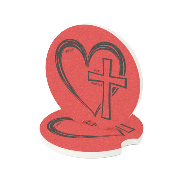 Saved Not Perfect Soapstone Car Coaster