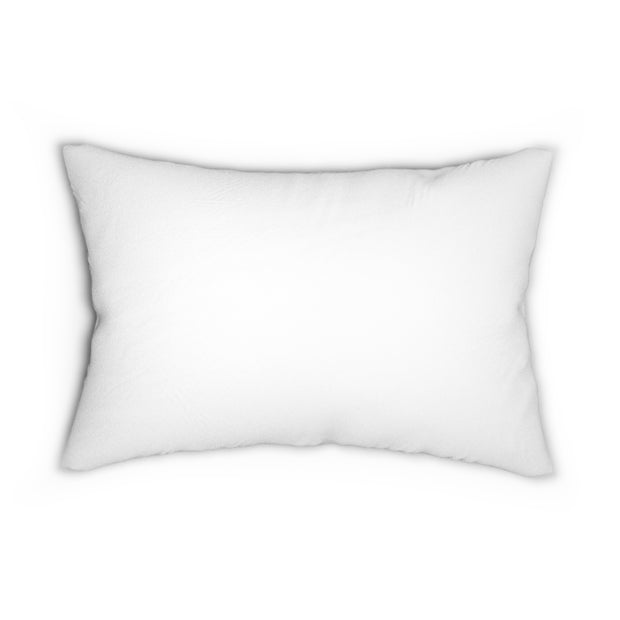 Vibrant Hummingbird on Flower Branches - Spun Polyester Lumbar Pillow