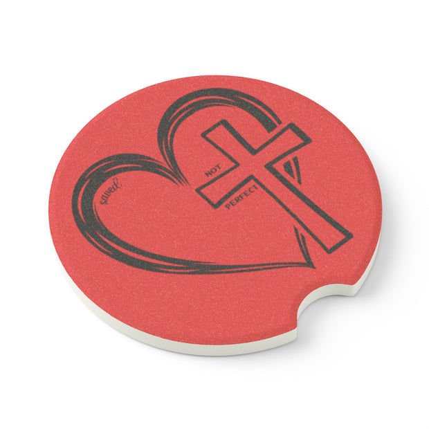 Saved Not Perfect Soapstone Car Coaster
