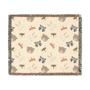 Cozy Animal Print Woven Blanket for Kids and Animal Lovers