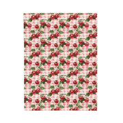 Cherry Plaid Velveteen Plush Blanket - Cozy Home Décor for All Seasons