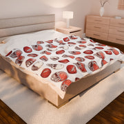 Football-Themed Velveteen Plush Blanket - Perfect for Cozy Game Days!