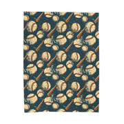Baseball Theme Velveteen Plush Blanket - Cozy Sports Throw for Fans