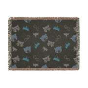 Cozy Animal Print Woven Blanket for Kids and Animal Lovers