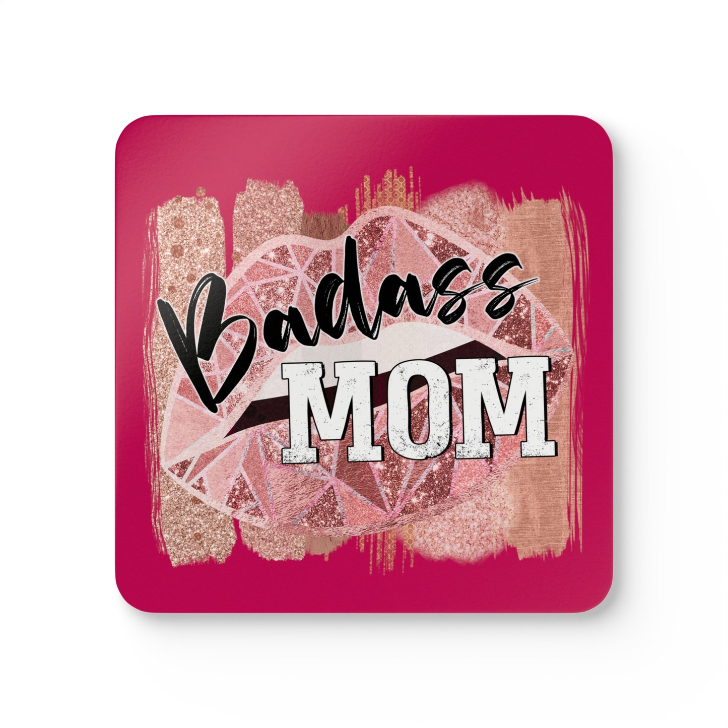 Badass Mom Corkwood Coaster Set