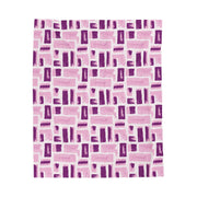 Cozy Abstract Pattern Velveteen Plush Blanket - Perfect for Home Comfort and Gifts