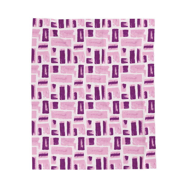 Cozy Abstract Pattern Velveteen Plush Blanket - Perfect for Home Comfort and Gifts