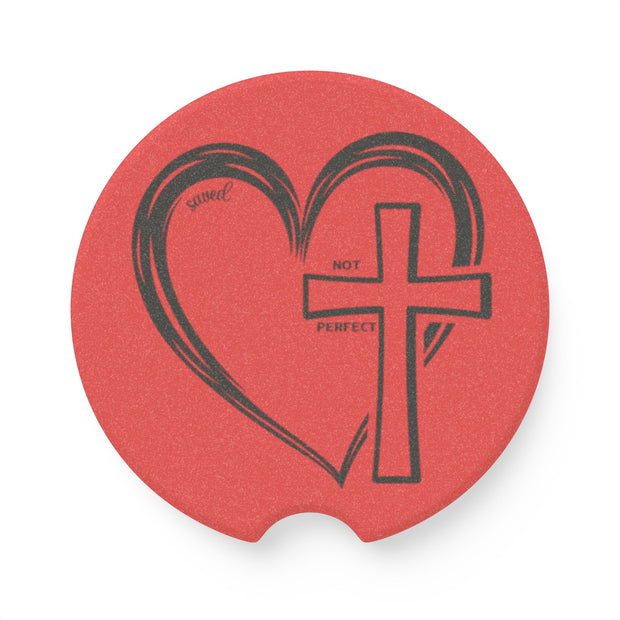 Saved Not Perfect Soapstone Car Coaster