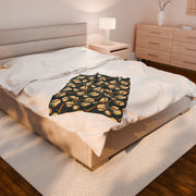Baseball Theme Velveteen Plush Blanket - Cozy Sports Throw for Fans