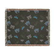 Cozy Animal Print Woven Blanket for Kids and Animal Lovers